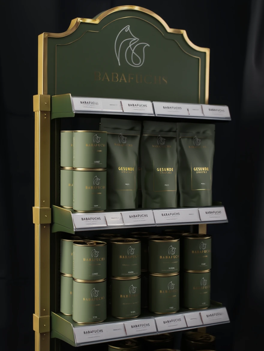 BabaFuchs im Fachhandel — Patrick am POS Display